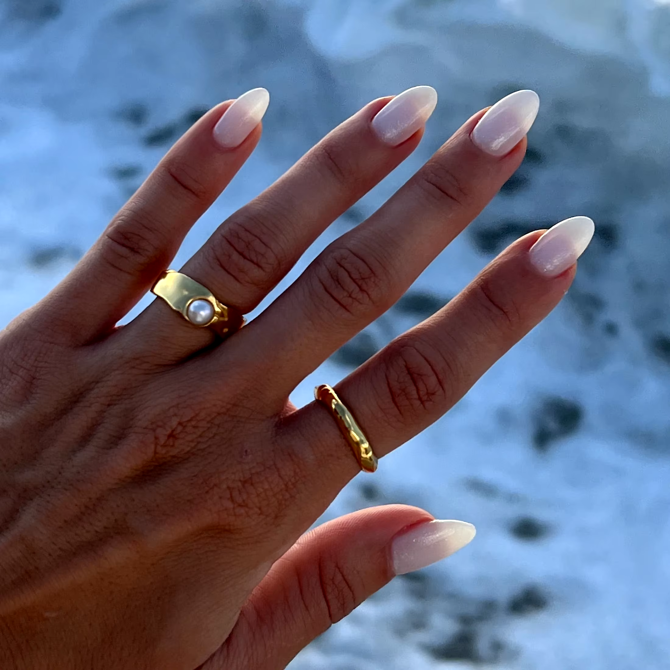 Zayra – Vintage-Ring mit Naturperle in Gold