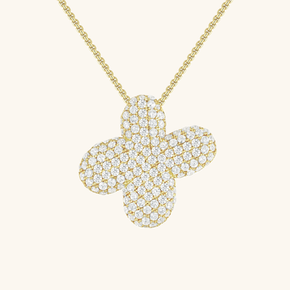 Bubble Initial Diamant Halskette