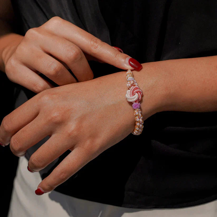 Akari – Rotes Geflochtenes Glücksarmband