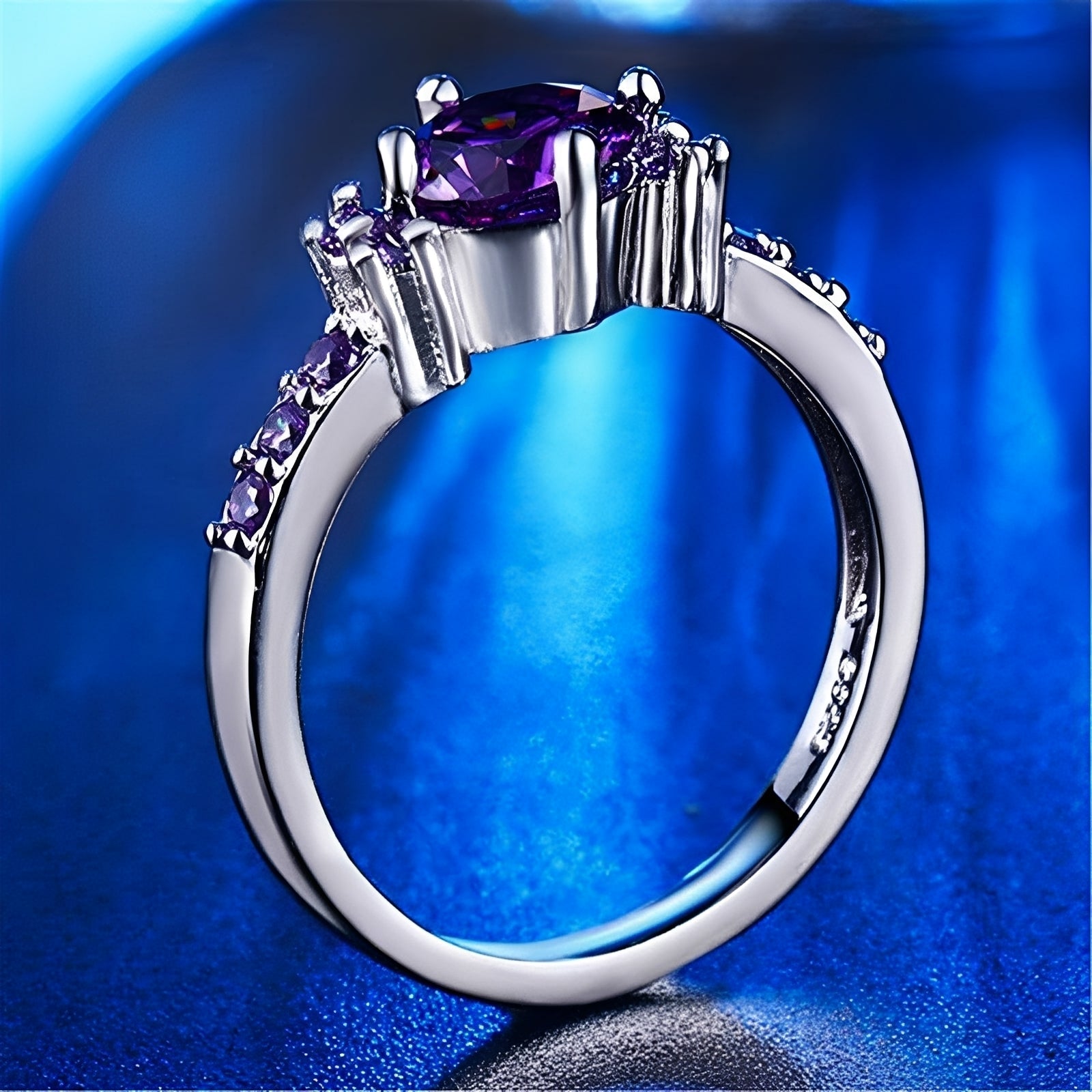 Coralie – Ring Amethyst Violett