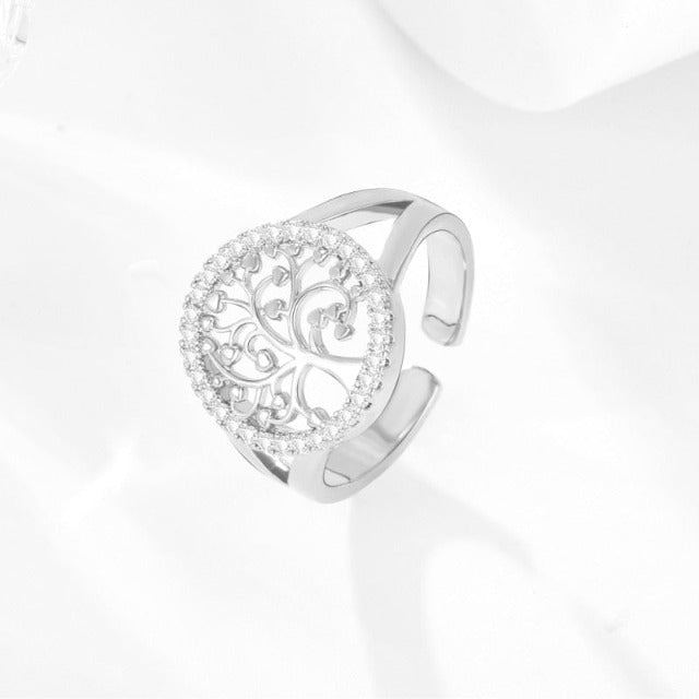 Yelina – Ring Lebensbaum Gold oder Silber