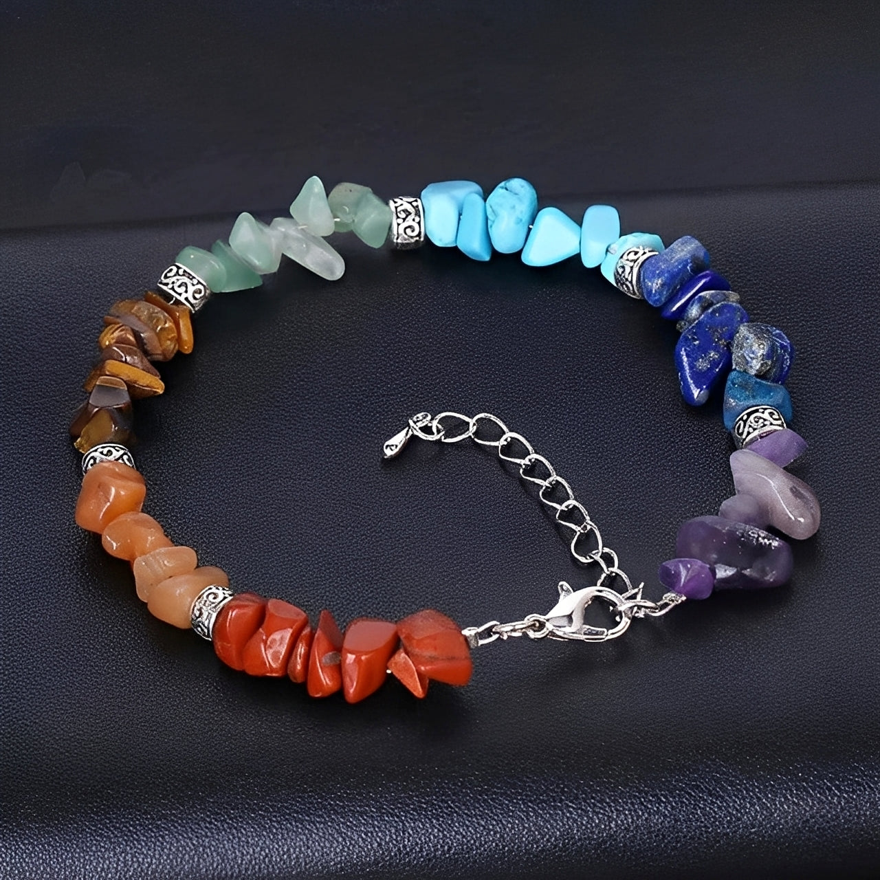 Ayura – 7-Chakra-Armband aus echten Steinen