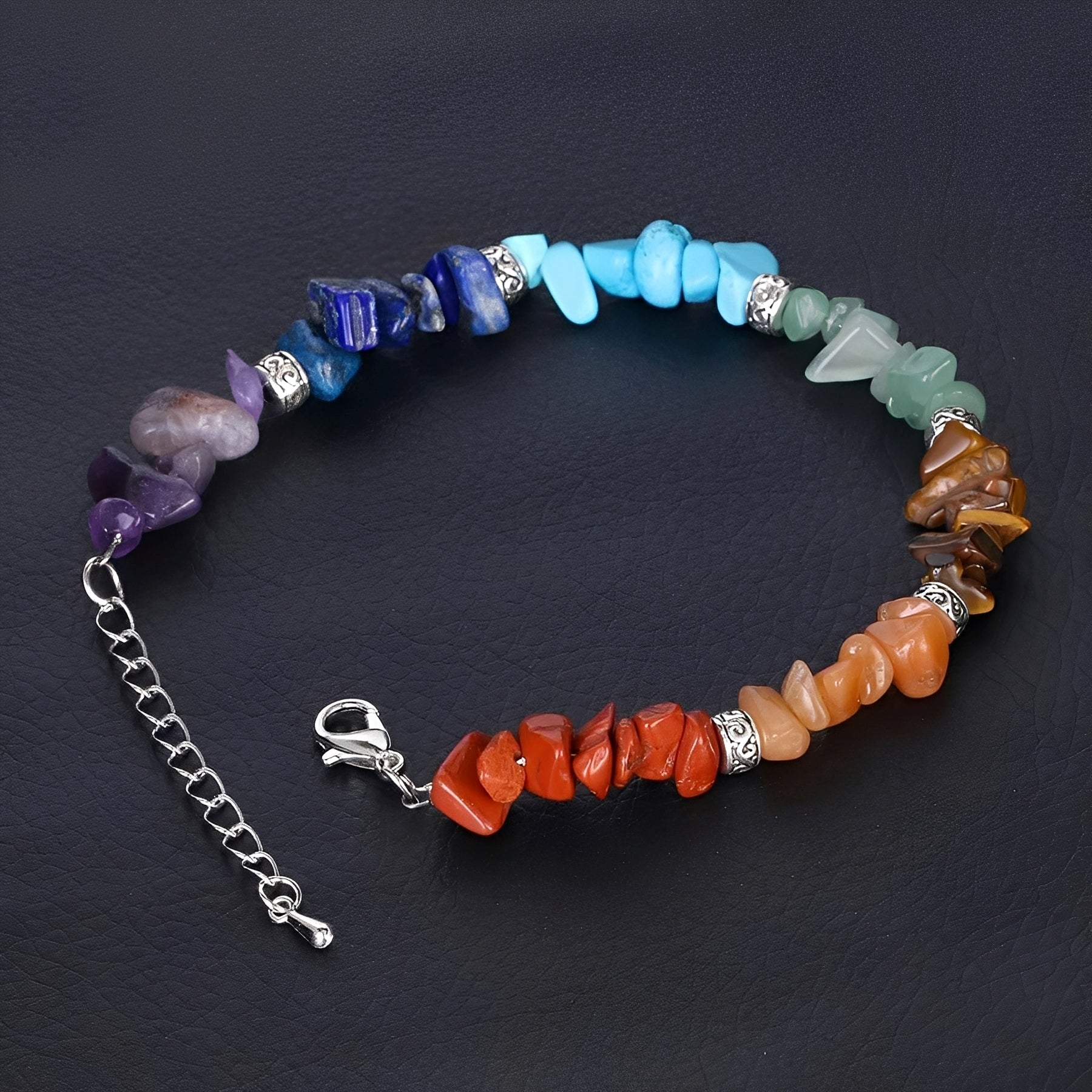 Ayura – 7-Chakra-Armband aus echten Steinen