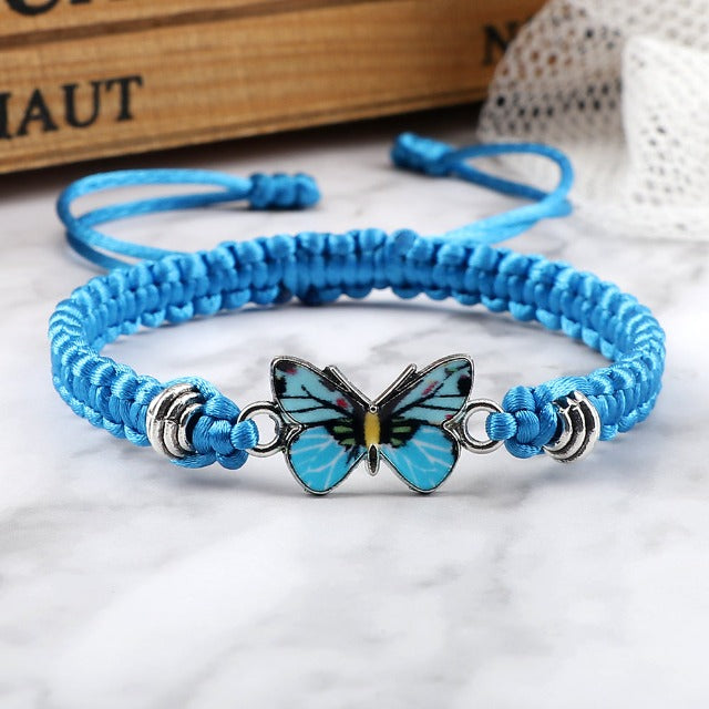Elvina – Blaues Schmetterlingsarmband