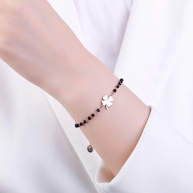 Faelya – Armband Glücksbringer Vierblättriges Kleeblatt