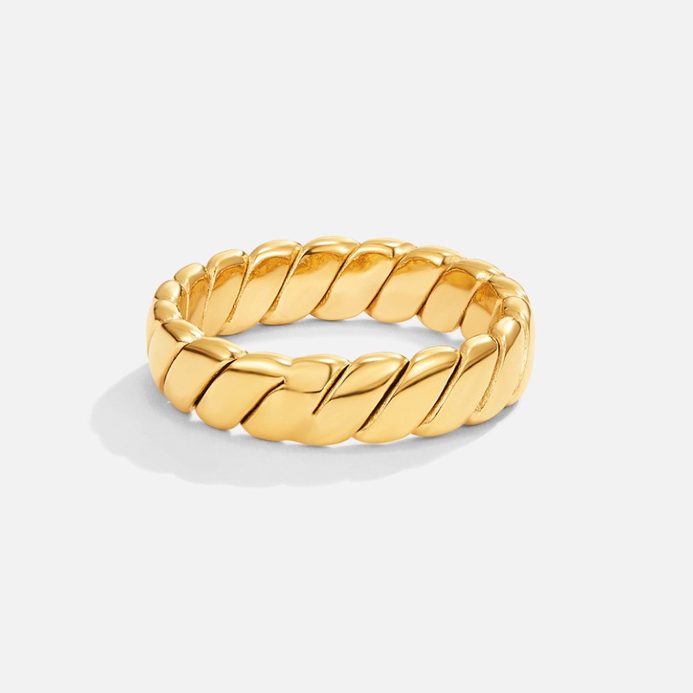 Calira – Ring Unendlich Gedreht Golden