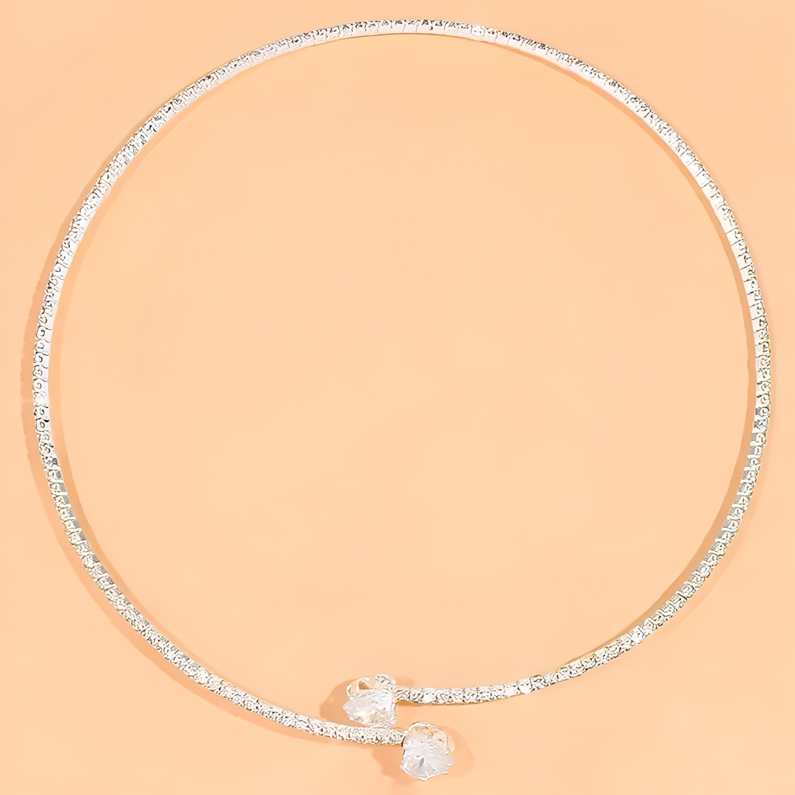 Olli – Halskette Offenes Herz aus Diamanten