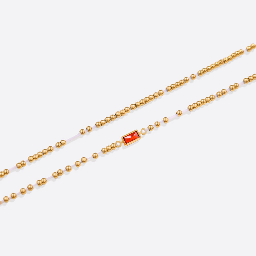Aitana – Armband Gold mit Geburtsstein