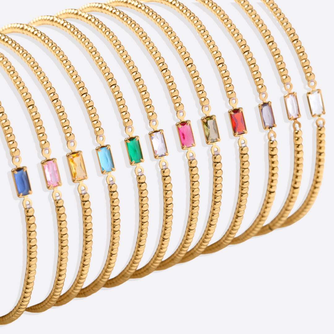 Aitana – Armband Gold mit Geburtsstein