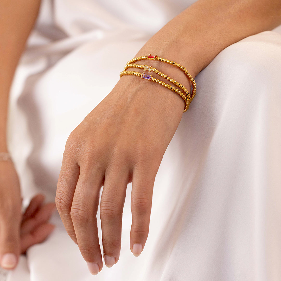 Aitana – Armband Gold mit Geburtsstein