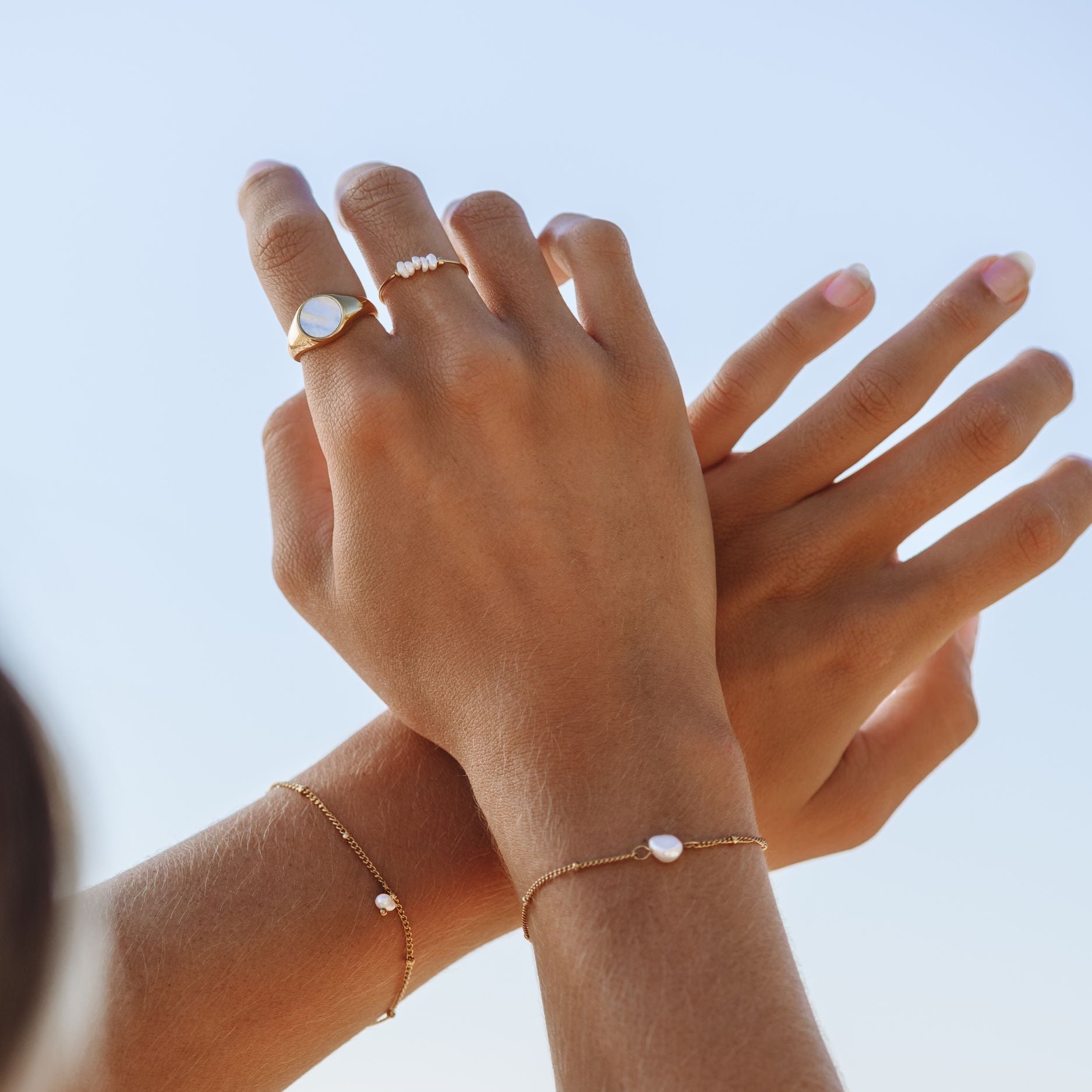 Lina – Ring mit Mini Naturperlen
