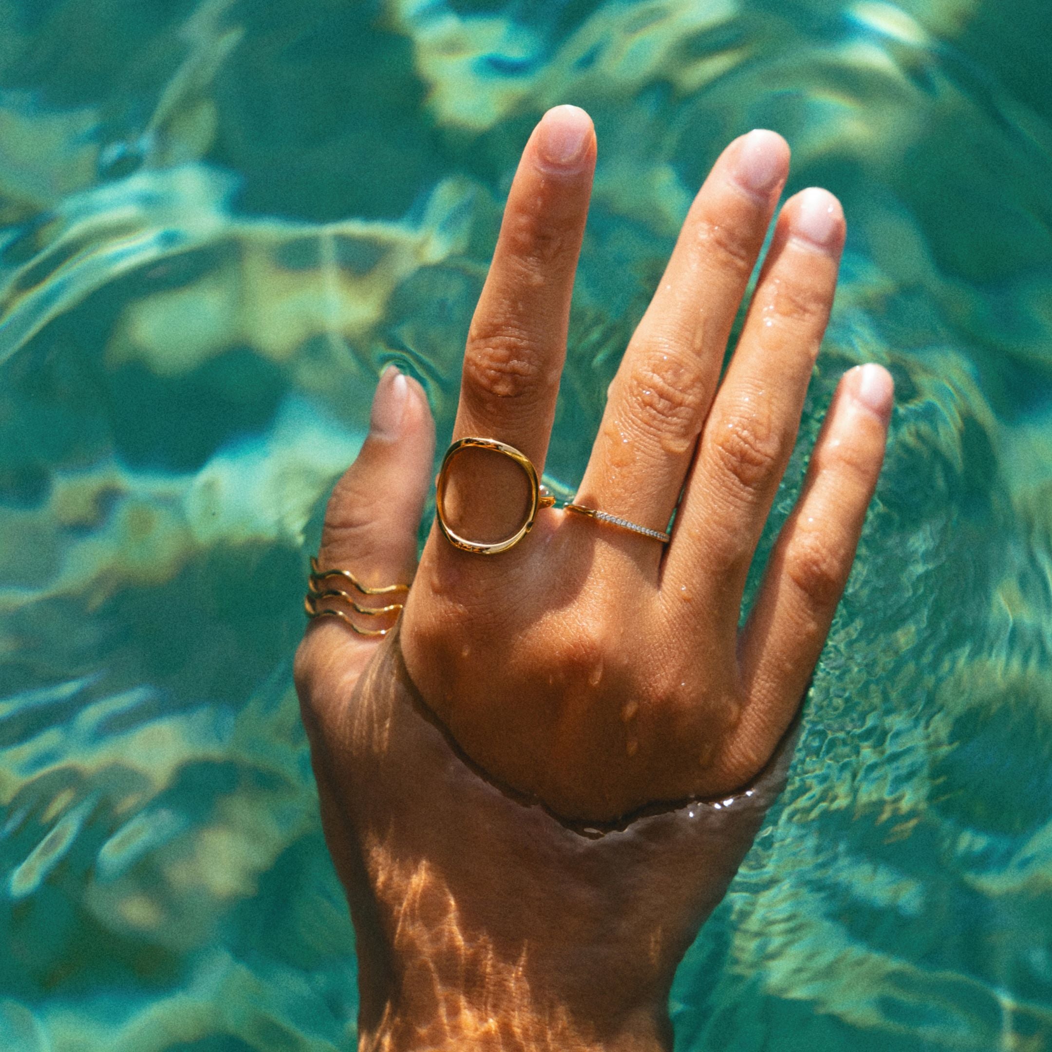 Bailey – Ovaler Minimalistischer Goldring