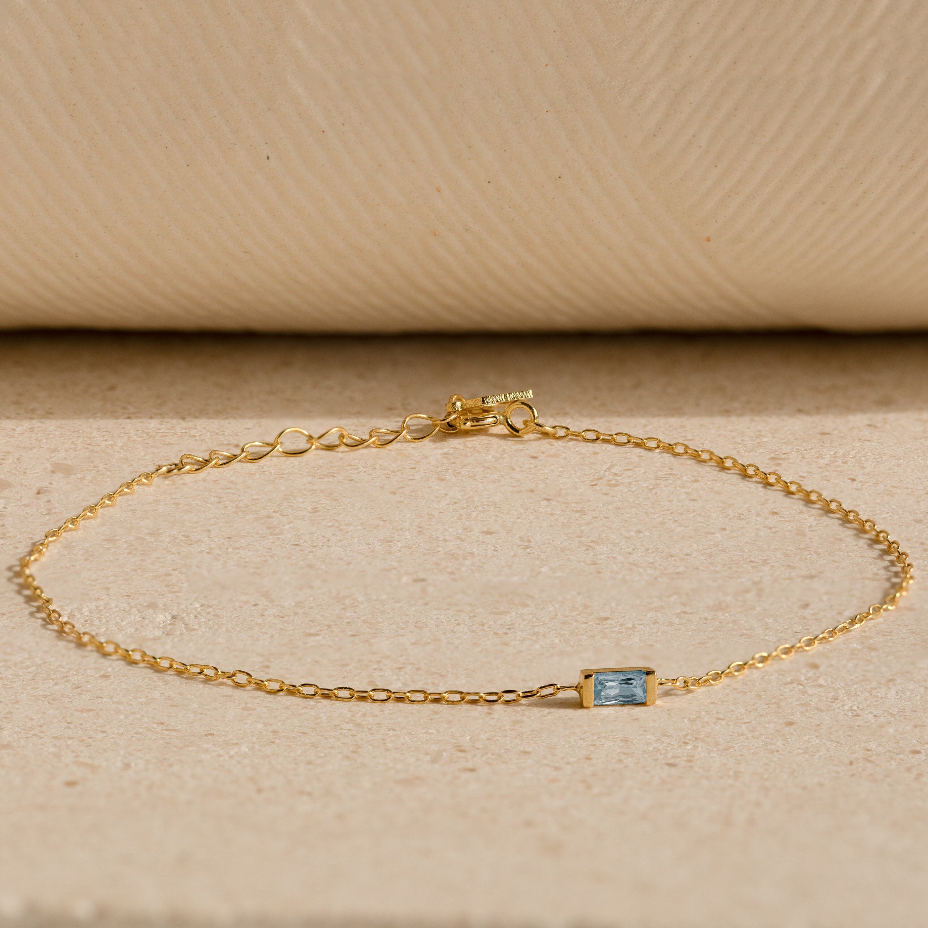 Sophie – Armband Baguette mit Geburtsstein