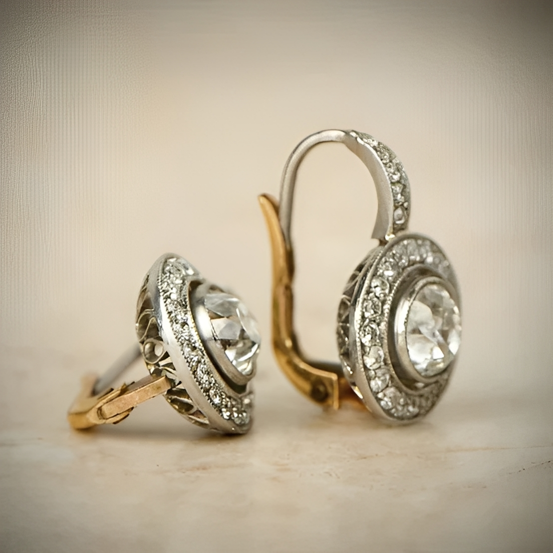 Adele – Vintage-Ohrringe aus Silber und Zirkonium
