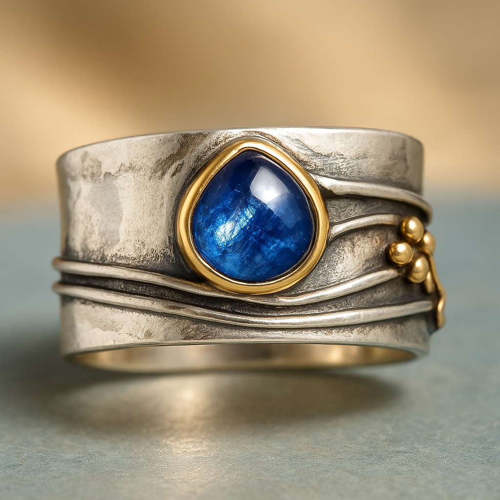 Naela – Boho-Ring mit Natursteinen für Meditation