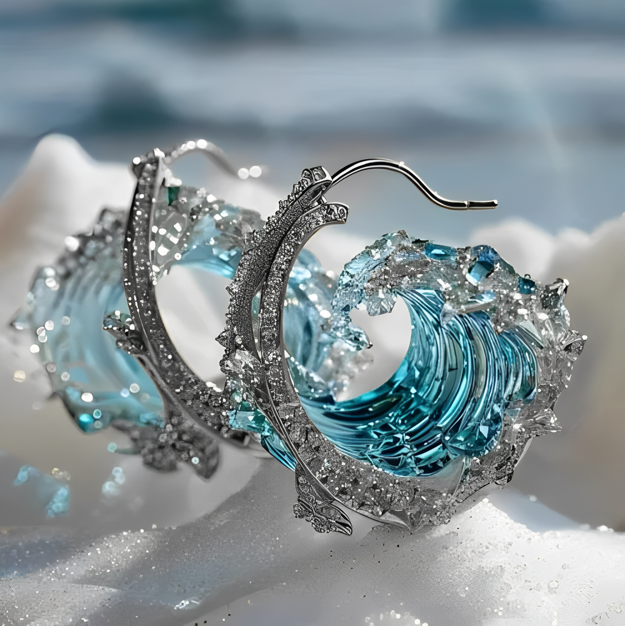 Willow – Ohrringe Eleganz Marine