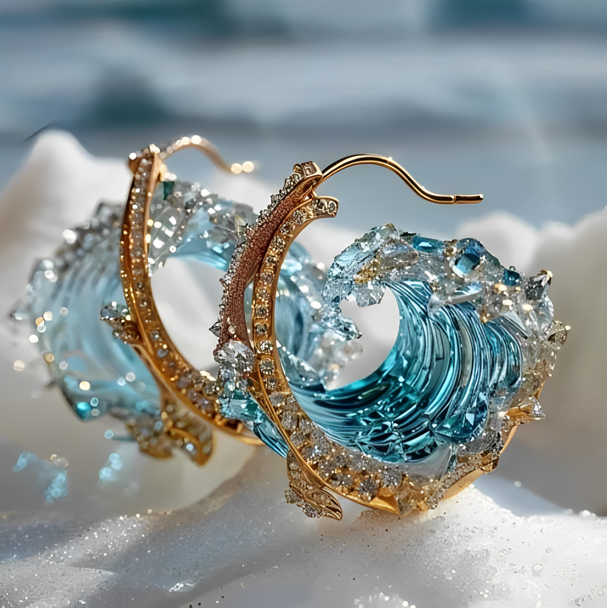 Willow – Ohrringe Eleganz Marine