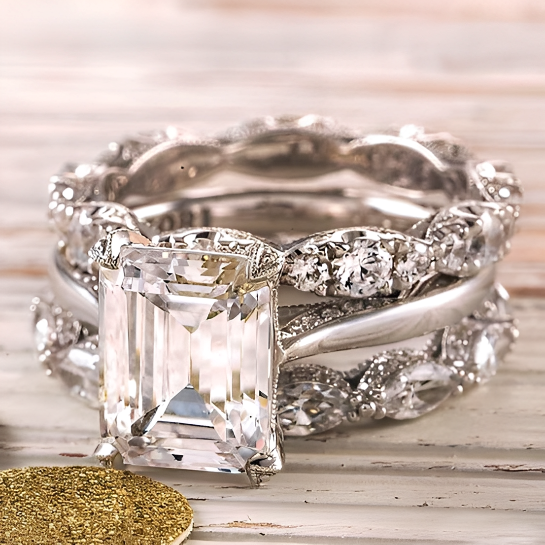 Nola – Ring Silber Geschichtet Glänzend Vintage