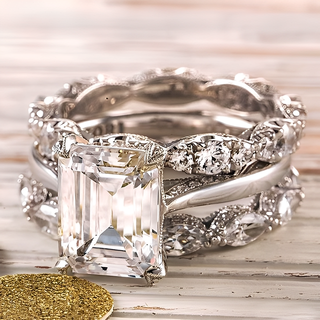 Jona – Überlagerter Vintage-Ring aus Glänzendem Silber