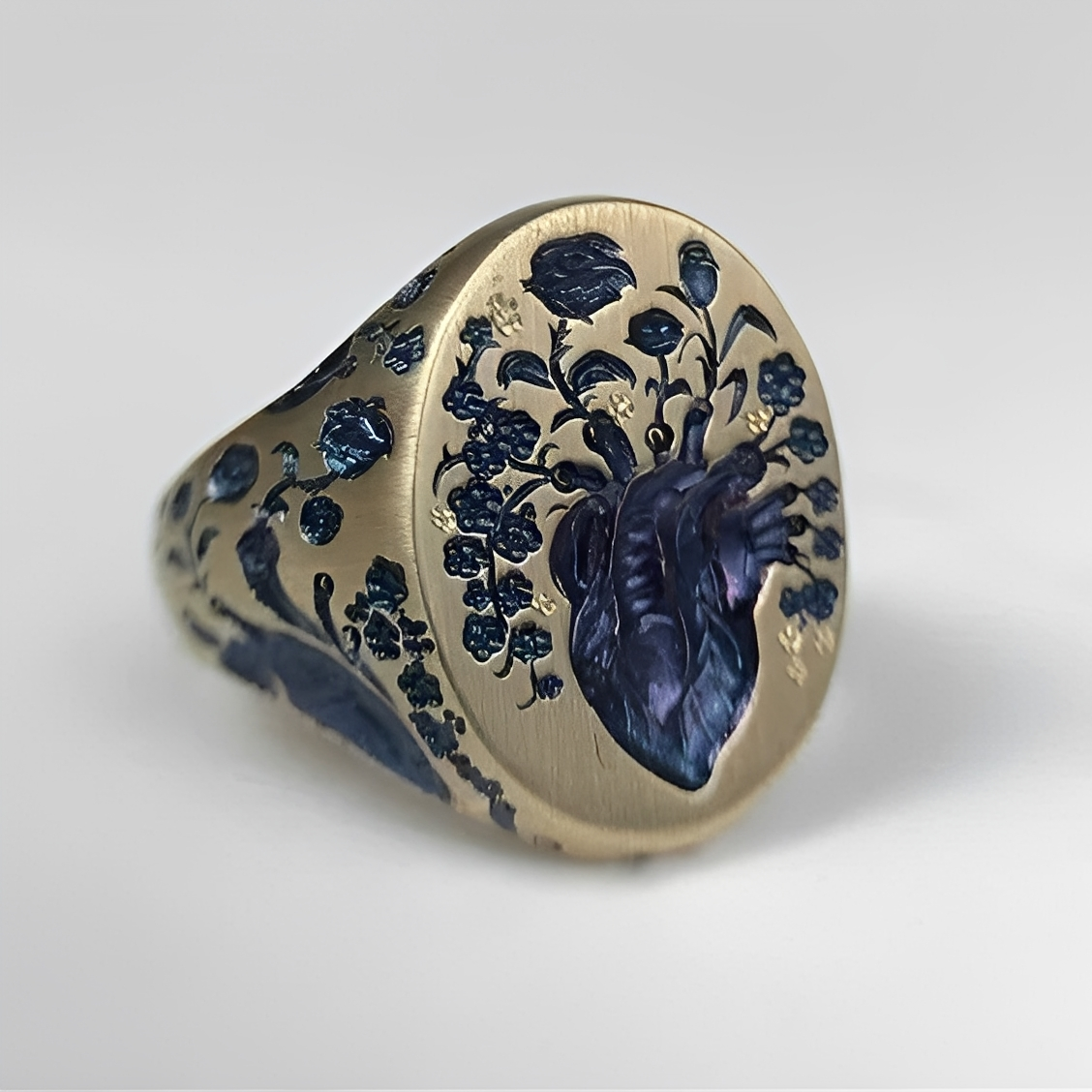 Han – Blumiger Vintage-Goldring