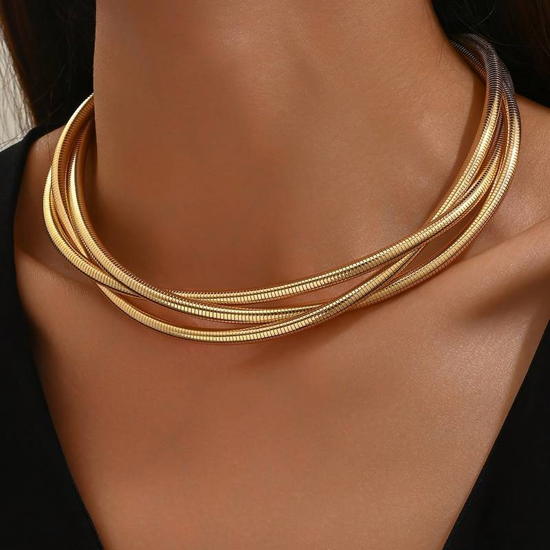 Willow – Collier Doré Superposé Vintage