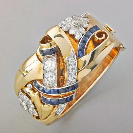 Almira – Vintage-Ring aus Gold und Zirkonium