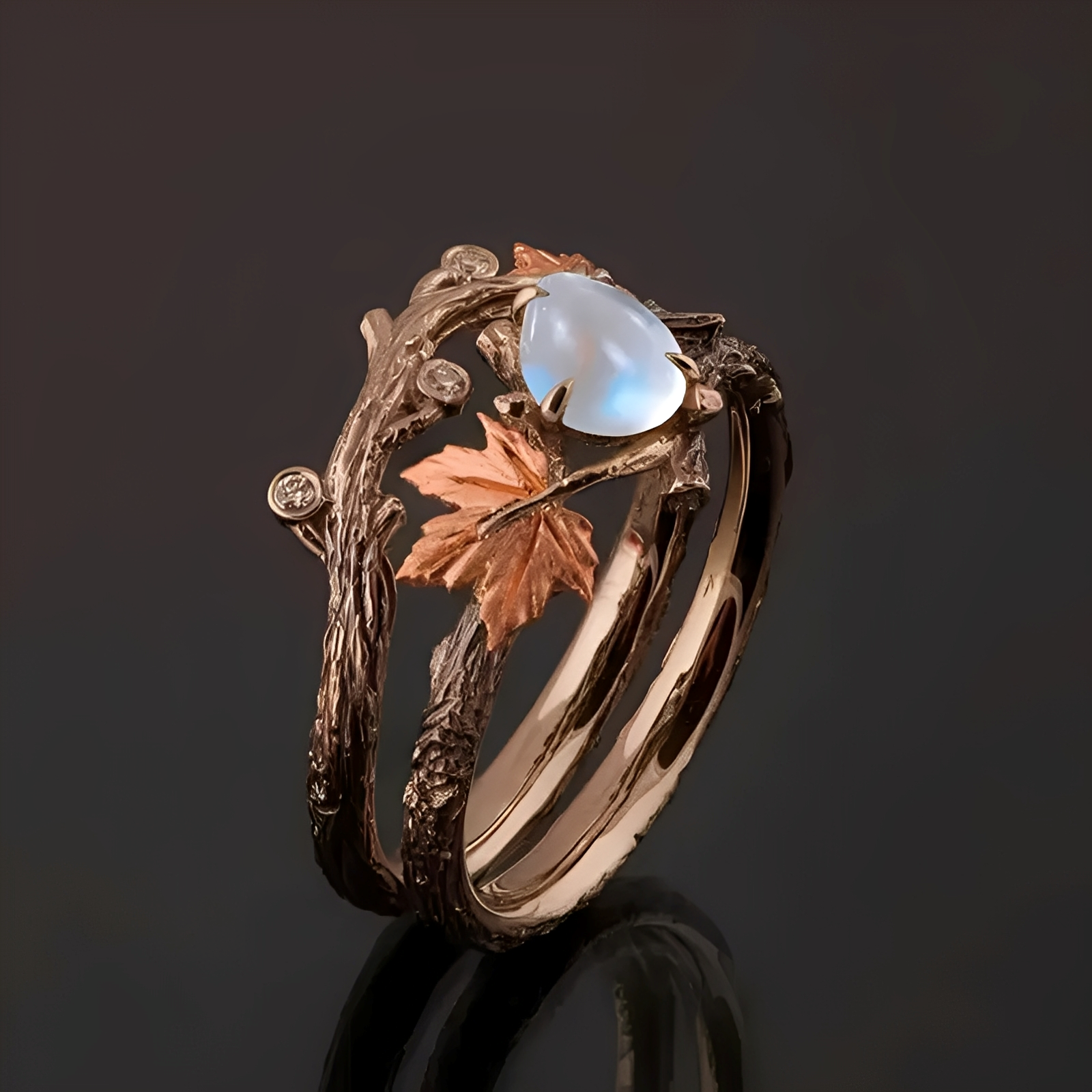 Kristine – Ring mit Mondstein
