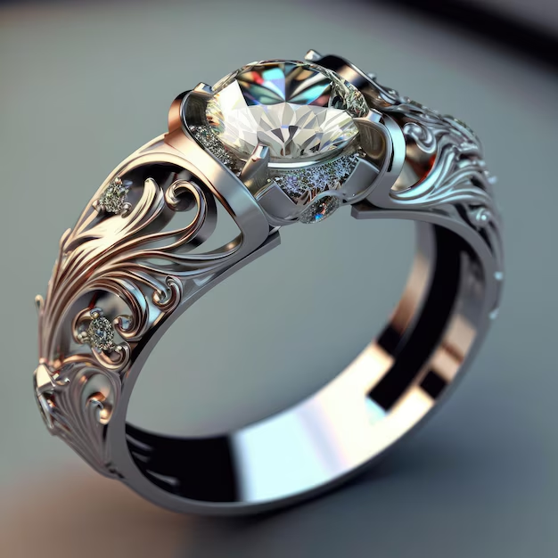 Elina – Ring Kristall Silber Exotisch