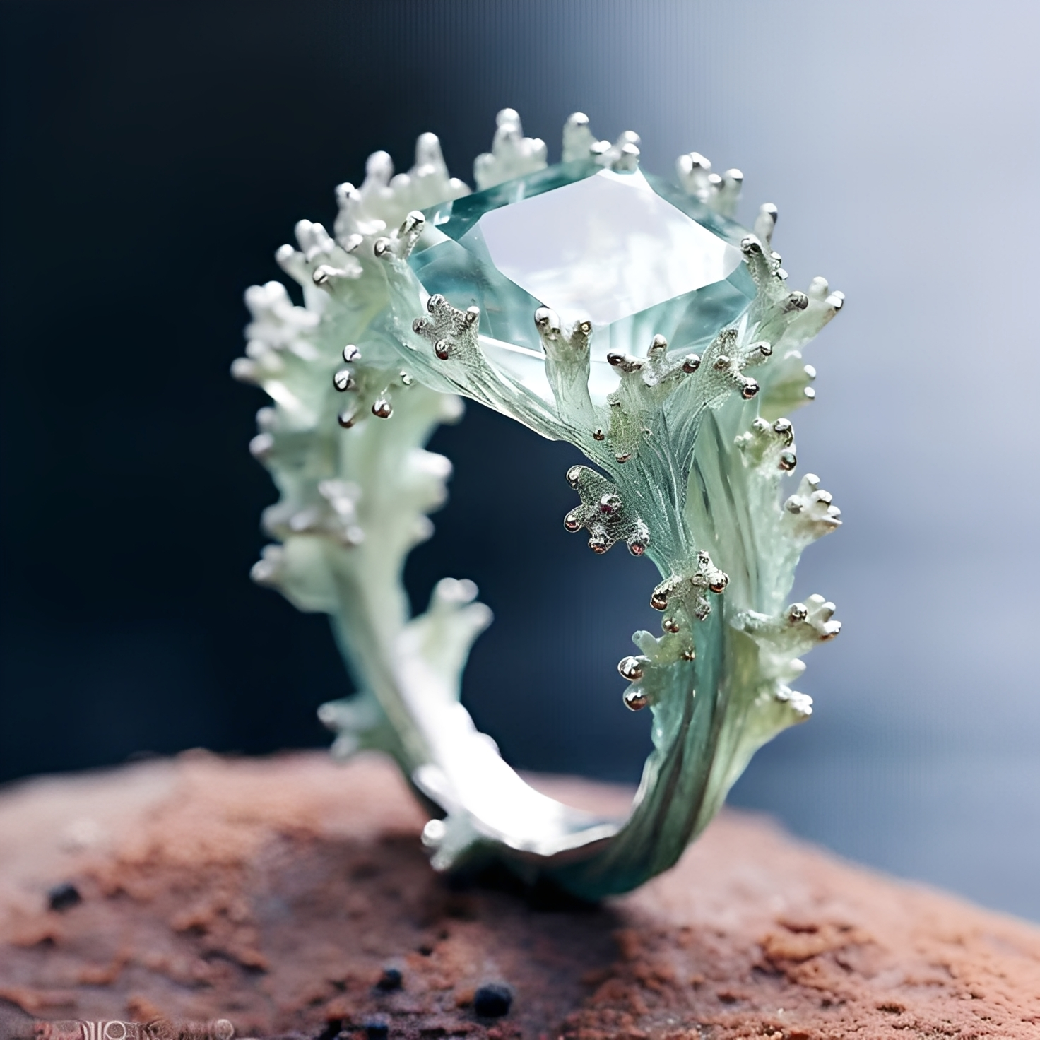 Suki – Ring Koralle und Türkis
