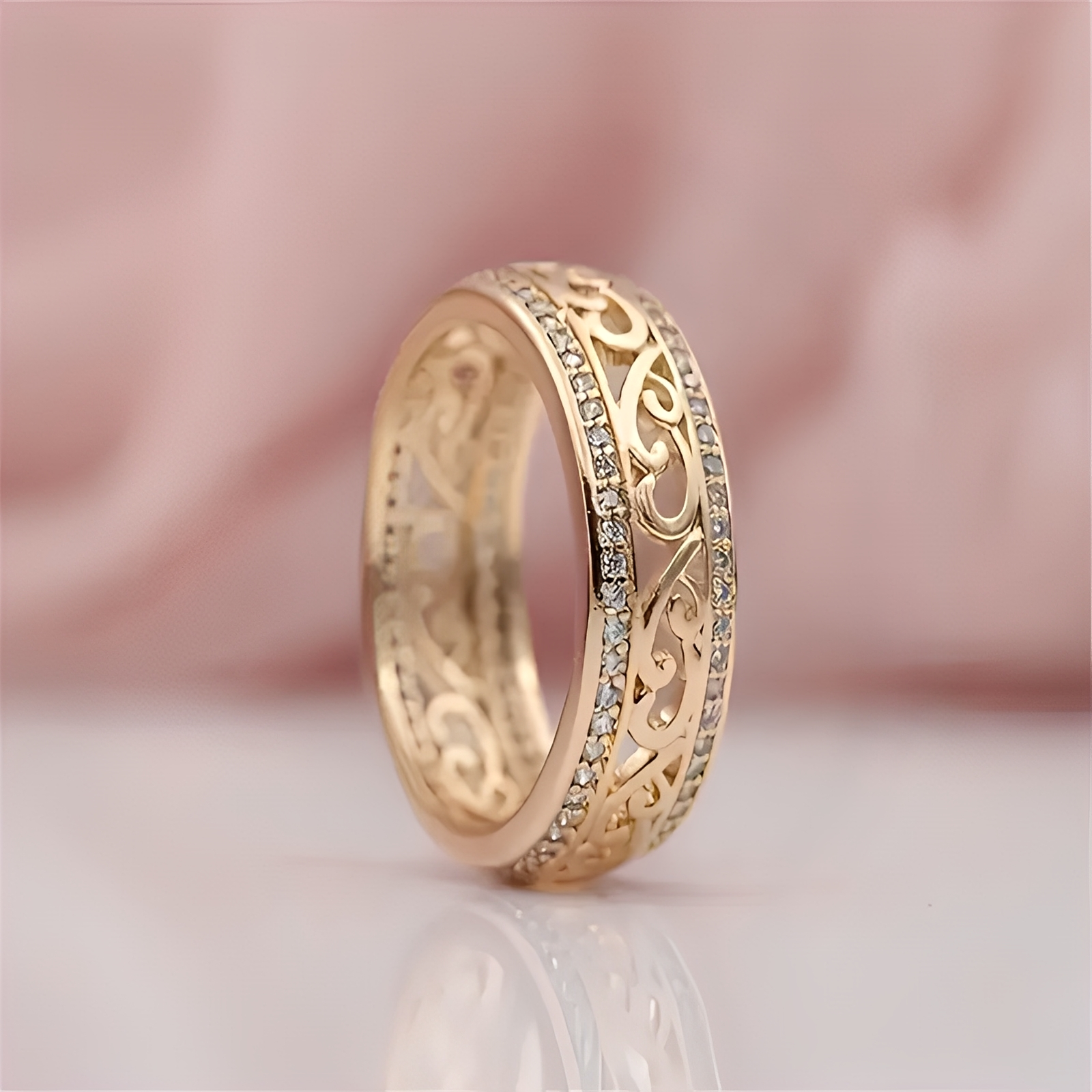 Inez – Hohlring Gold Glänzend