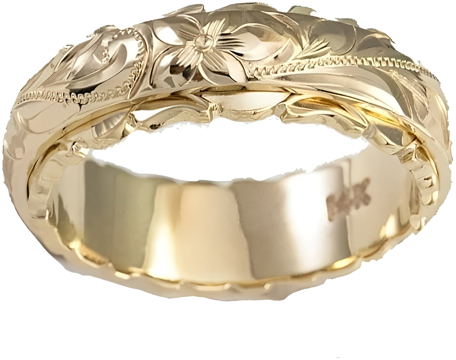 Melanie – Vintage-Ring mit Goldener Blume