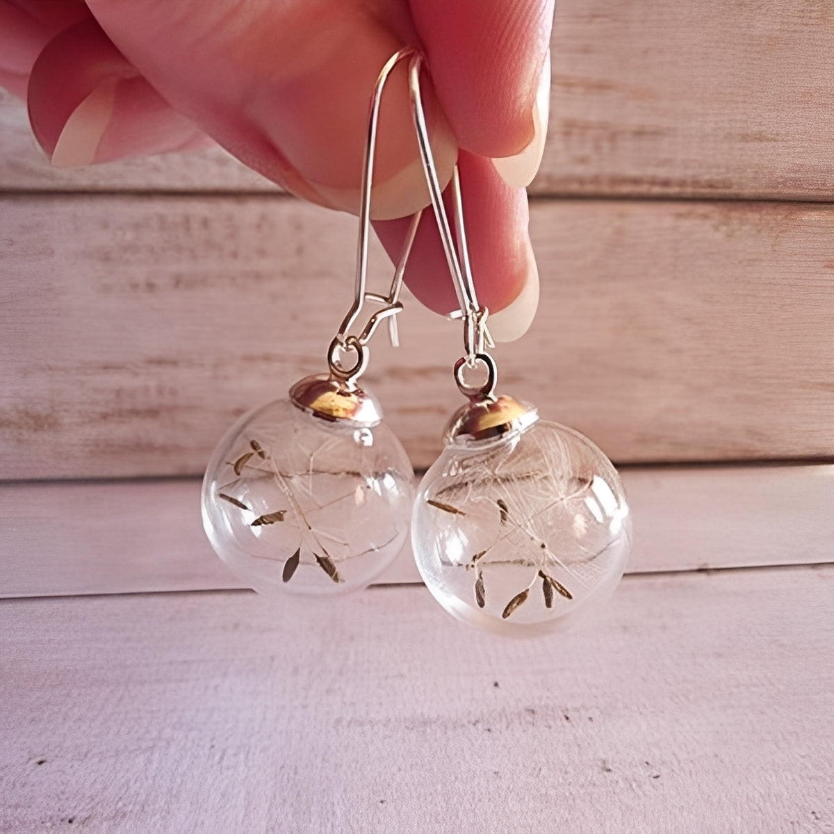Liora – Ohrringe aus Silber mit Löwenzahn-Design