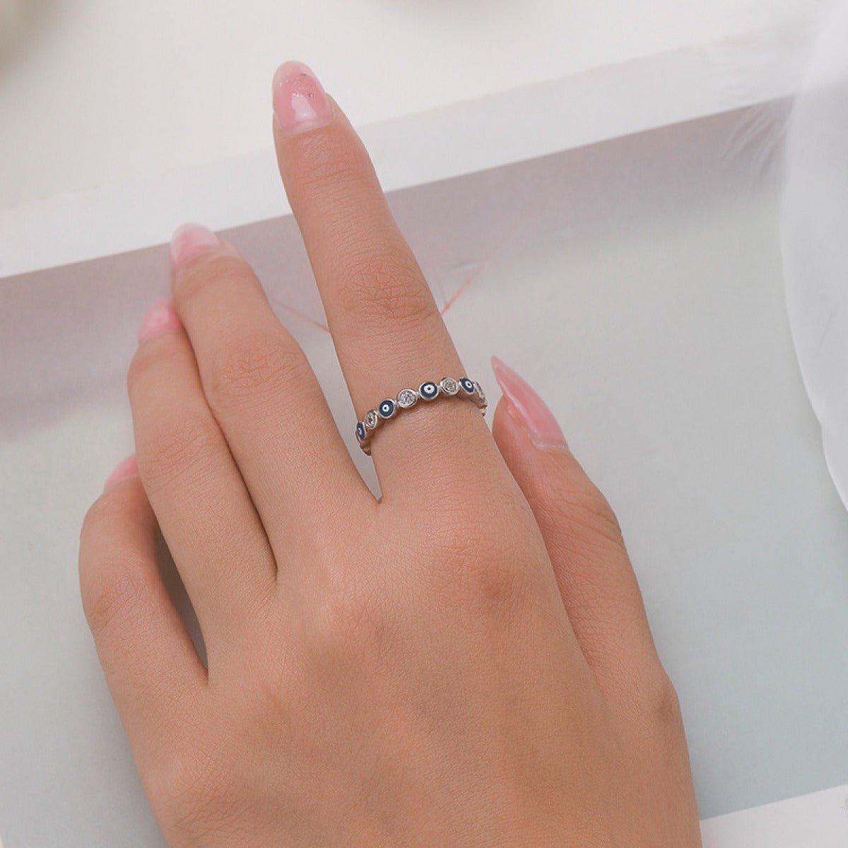 Naia – Ring Schützendes Auge Gold