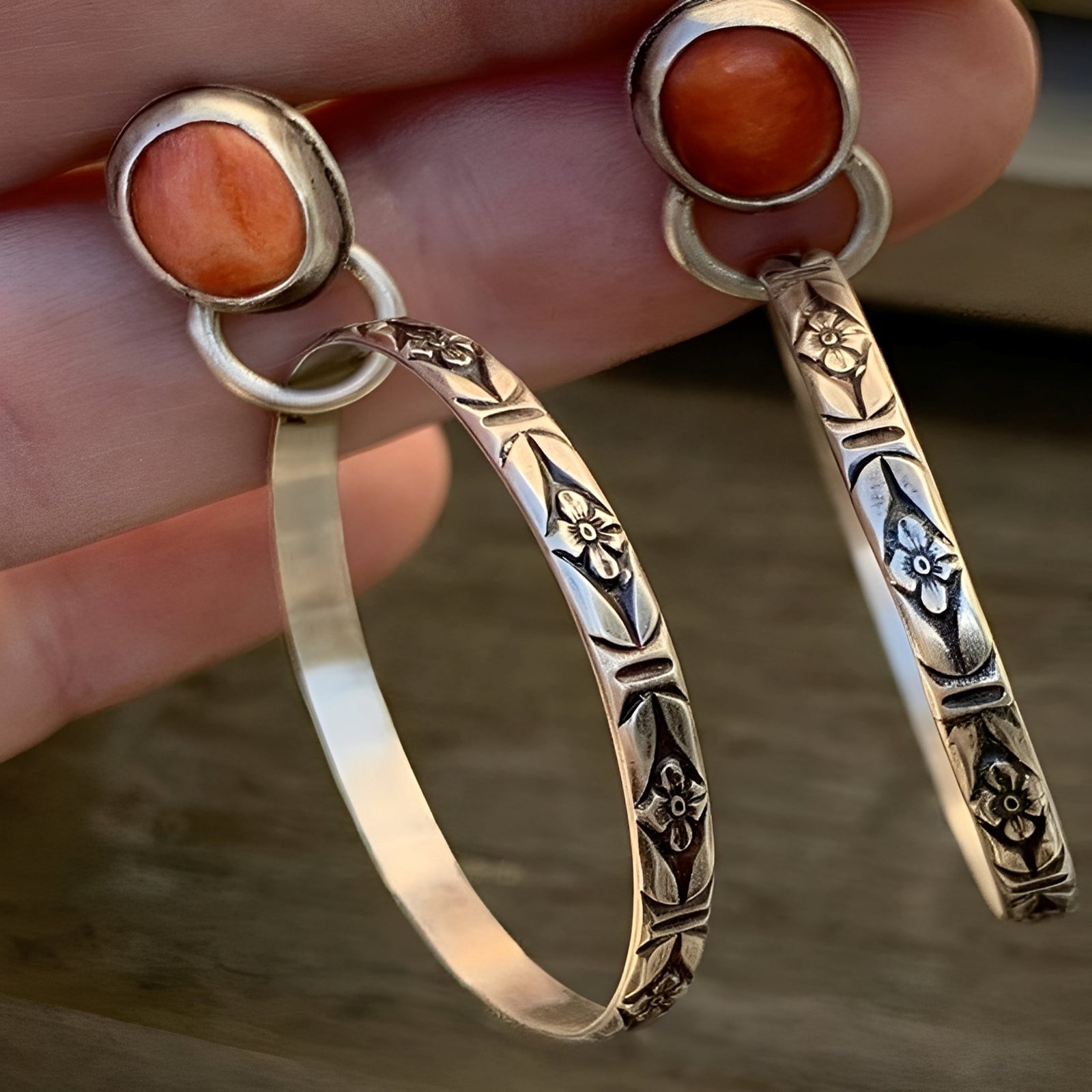 Issa – Ohrringe Boho Vintage mit Onyx