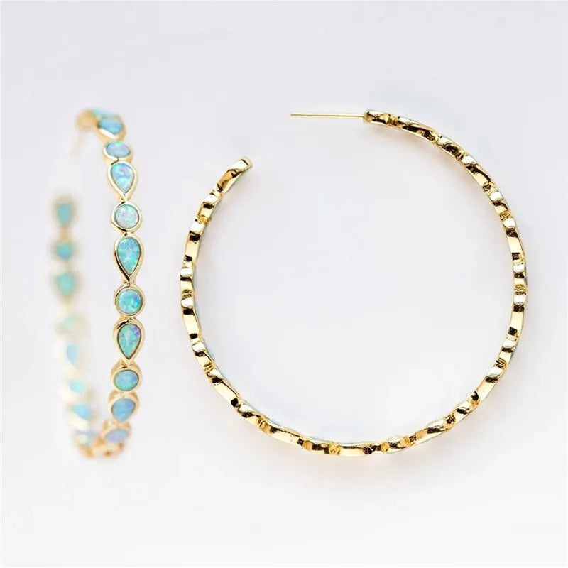 Maricel – Kreise Gold und Opal Hängend