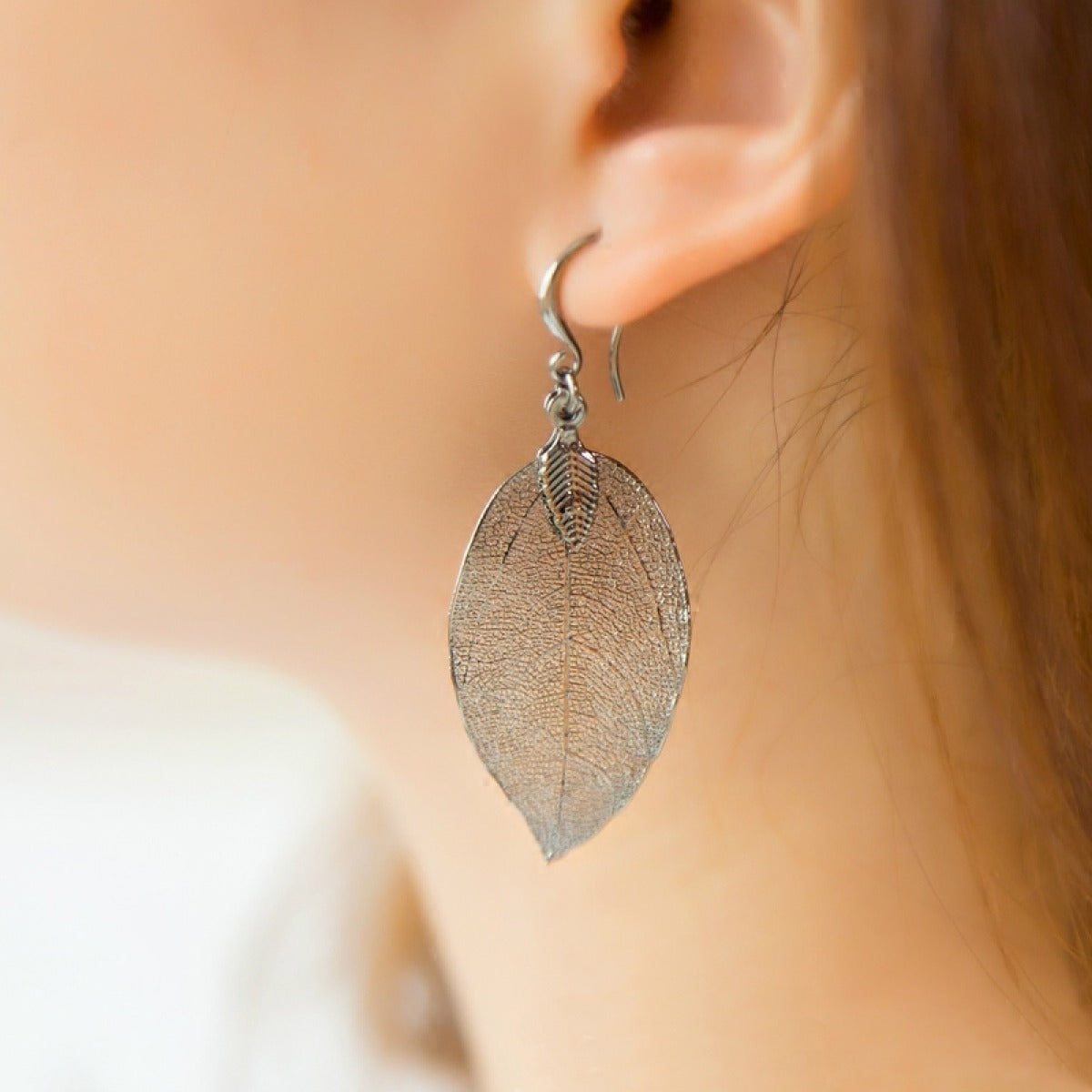 Larah – Ohrringe Blatt Boho-Stil