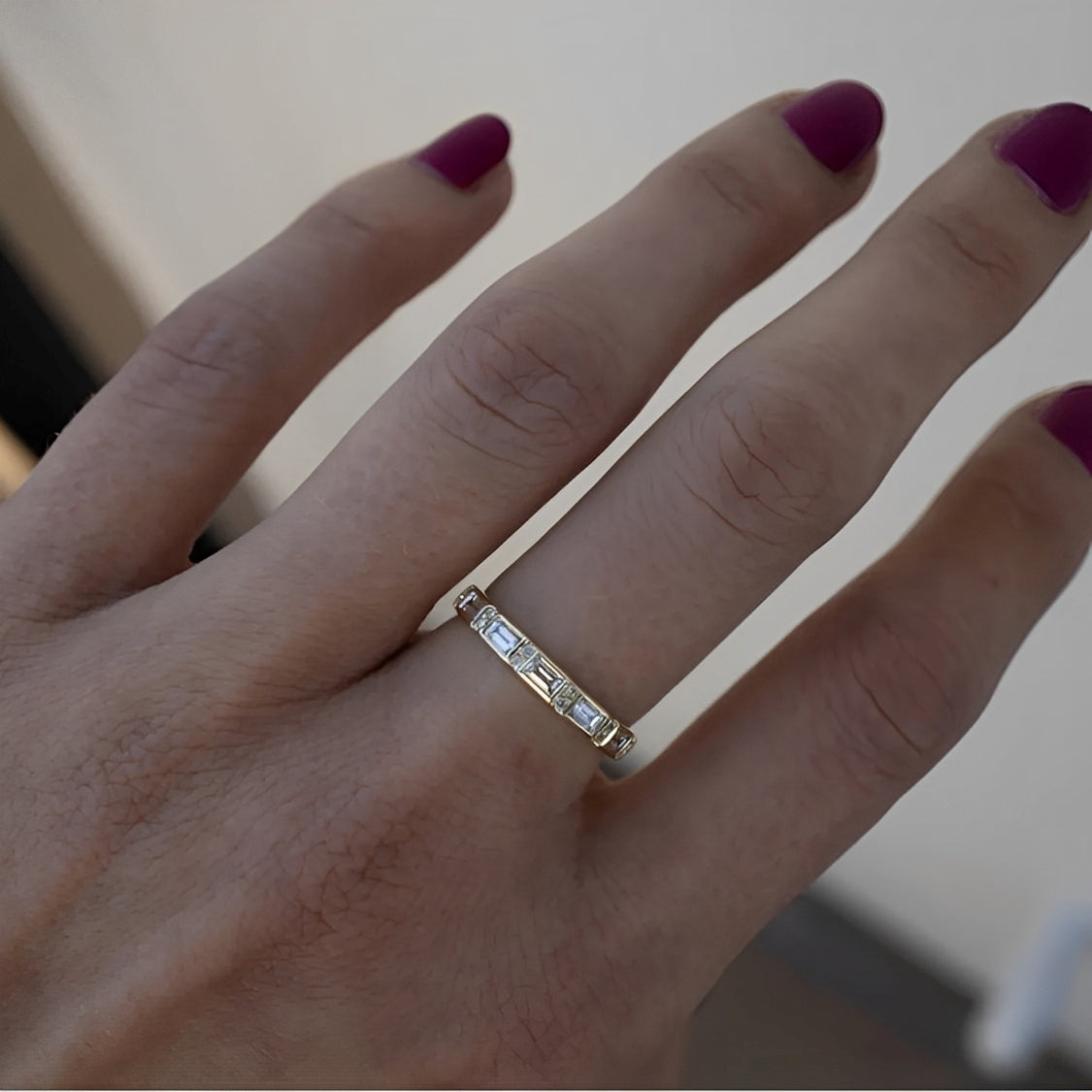 Sabine – Vintage-Ring in Gold und Silber mit Zirkonia