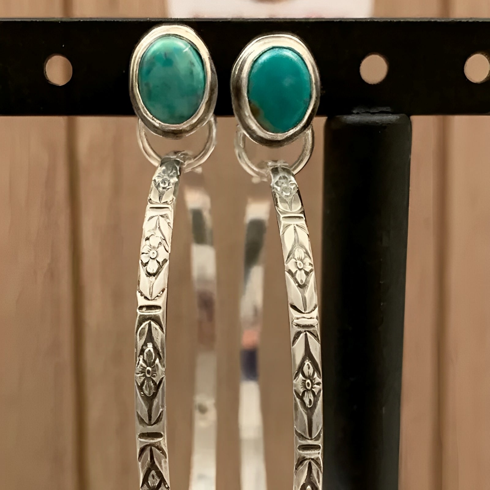 Althea – Boho Vintage Ohrringe mit Natürlichem Onyx