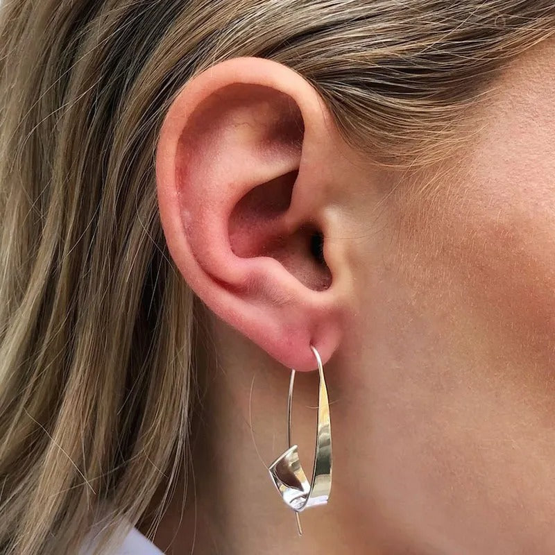 Clea – Zeitlose Gold & Silber Ohrringe