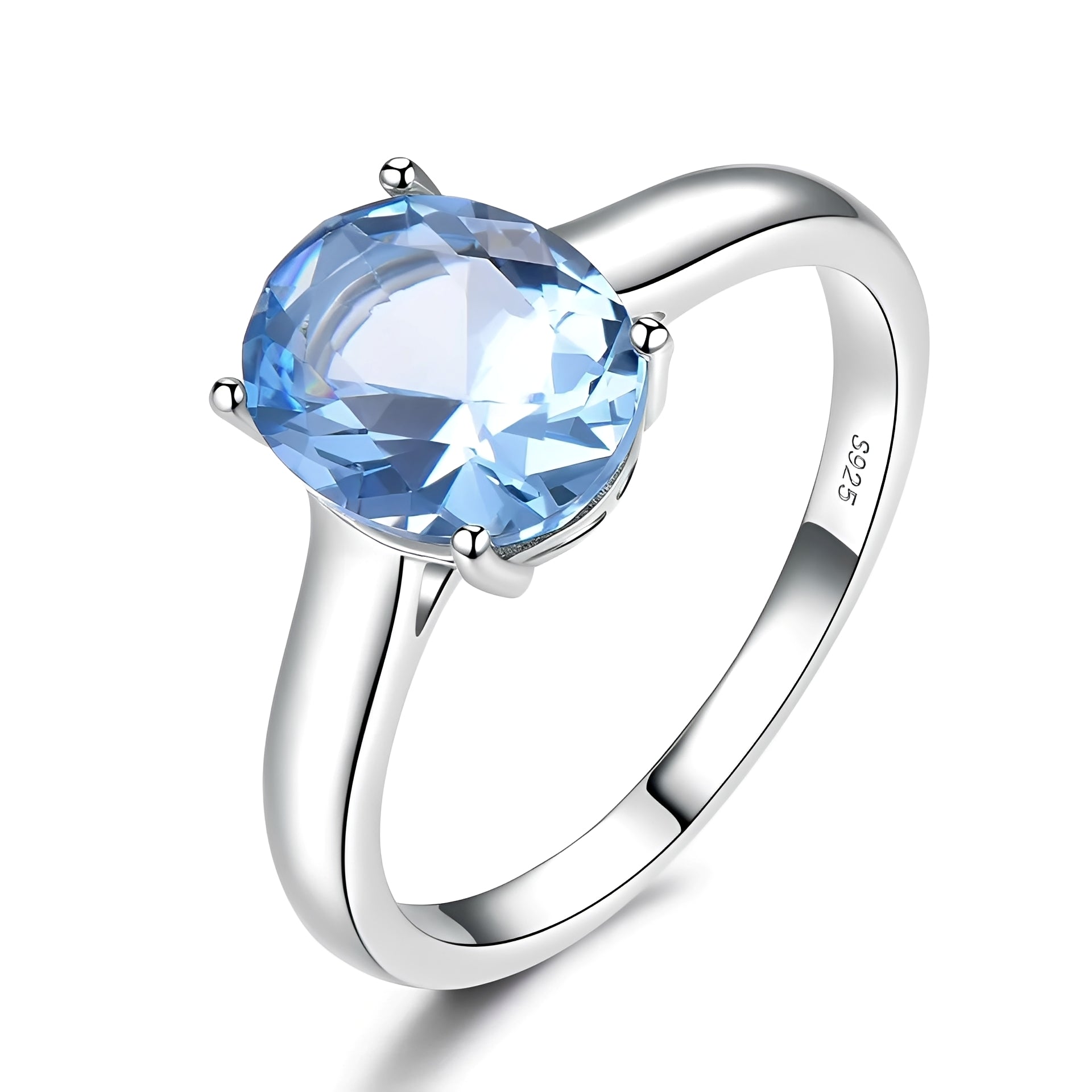 Irene – Ring aus Tansanit & Silber
