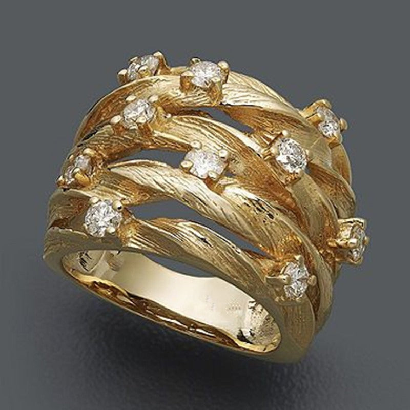 Louna – Bohème Goldener Zeitloser Ring