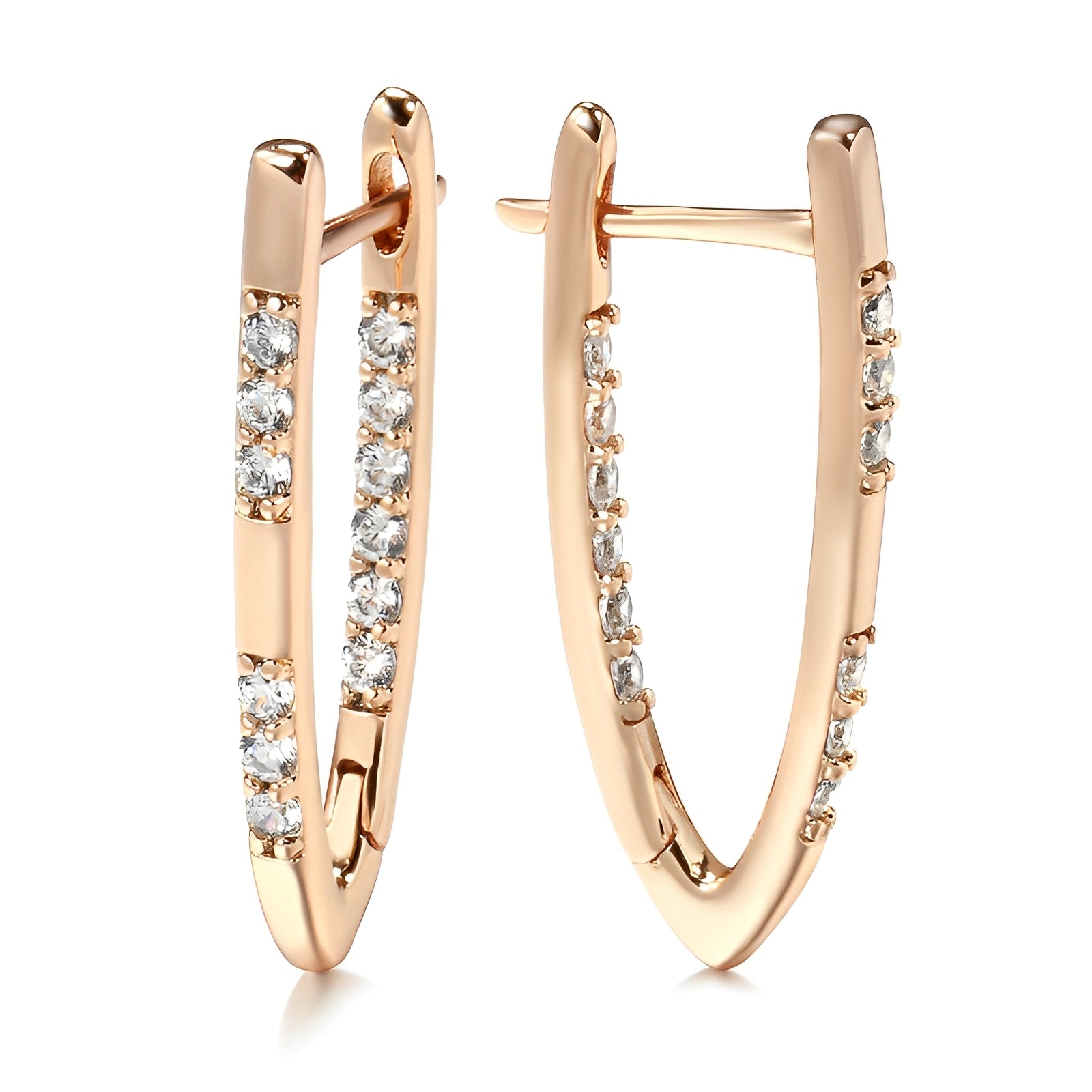 Leani – Elegante Zirkonia-Ohrringe in Gold