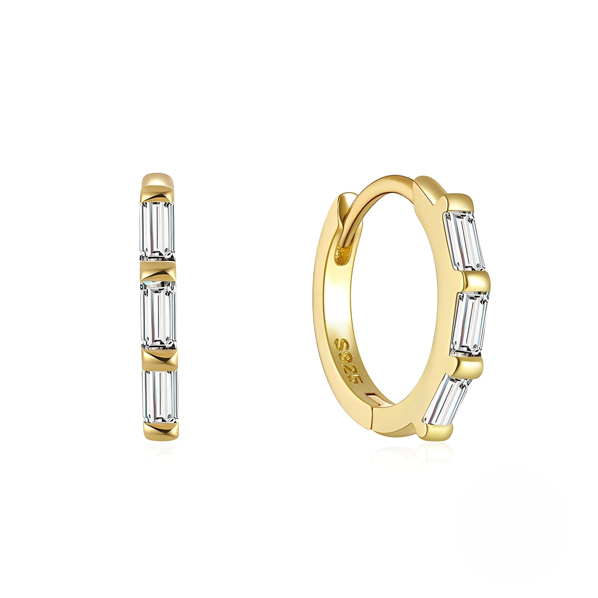 Leana – Kreolen Mini Kristalle Funkelnd