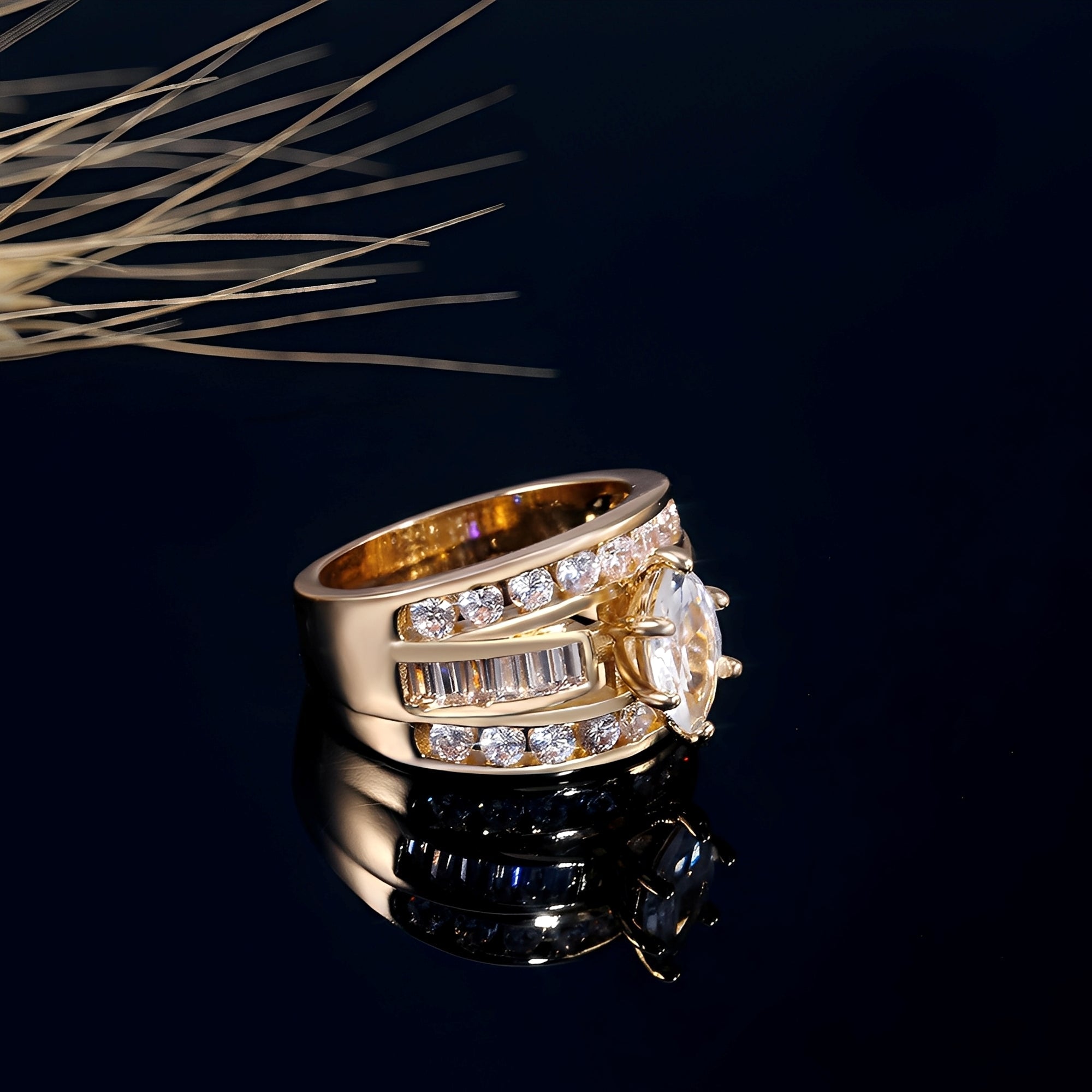 Tara – Bague in Gold Heller