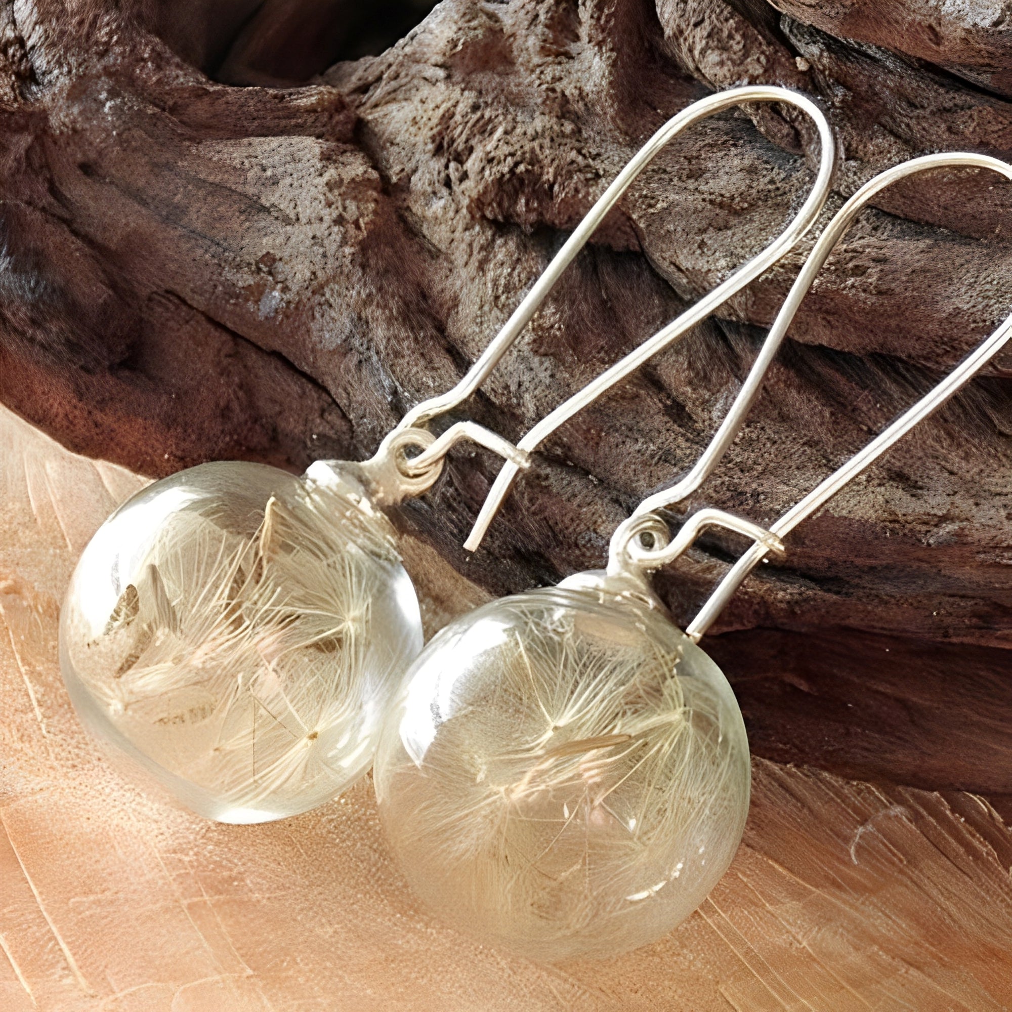 Liora – Ohrringe aus Silber mit Löwenzahn-Design