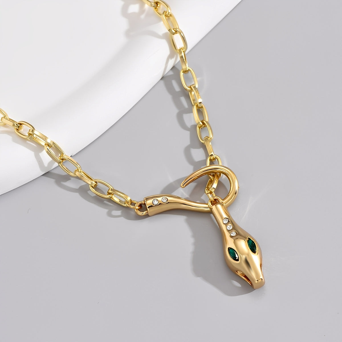 Celia – Halskette Schlange Kette mit Strass