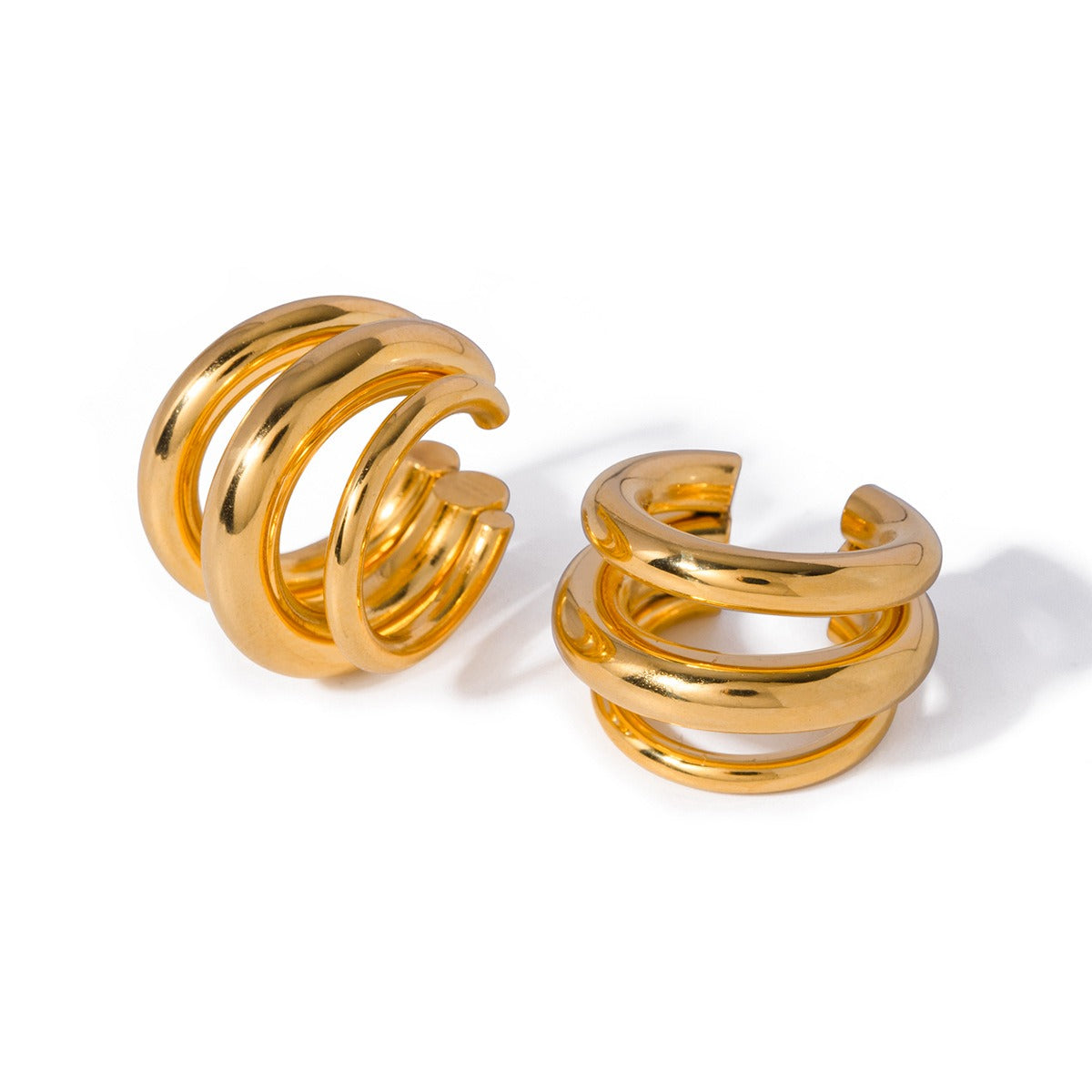 Gigi – Ohr Cuff Groß 3 Lagen Gold