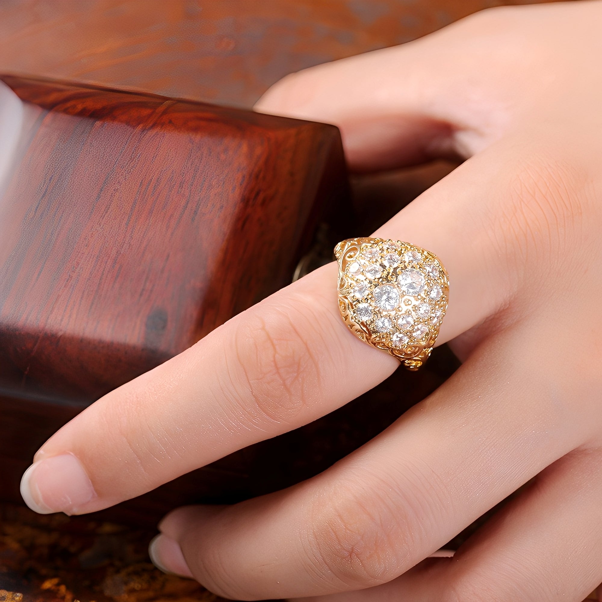 Zendy – Bague in Gold und Diamant Vintage