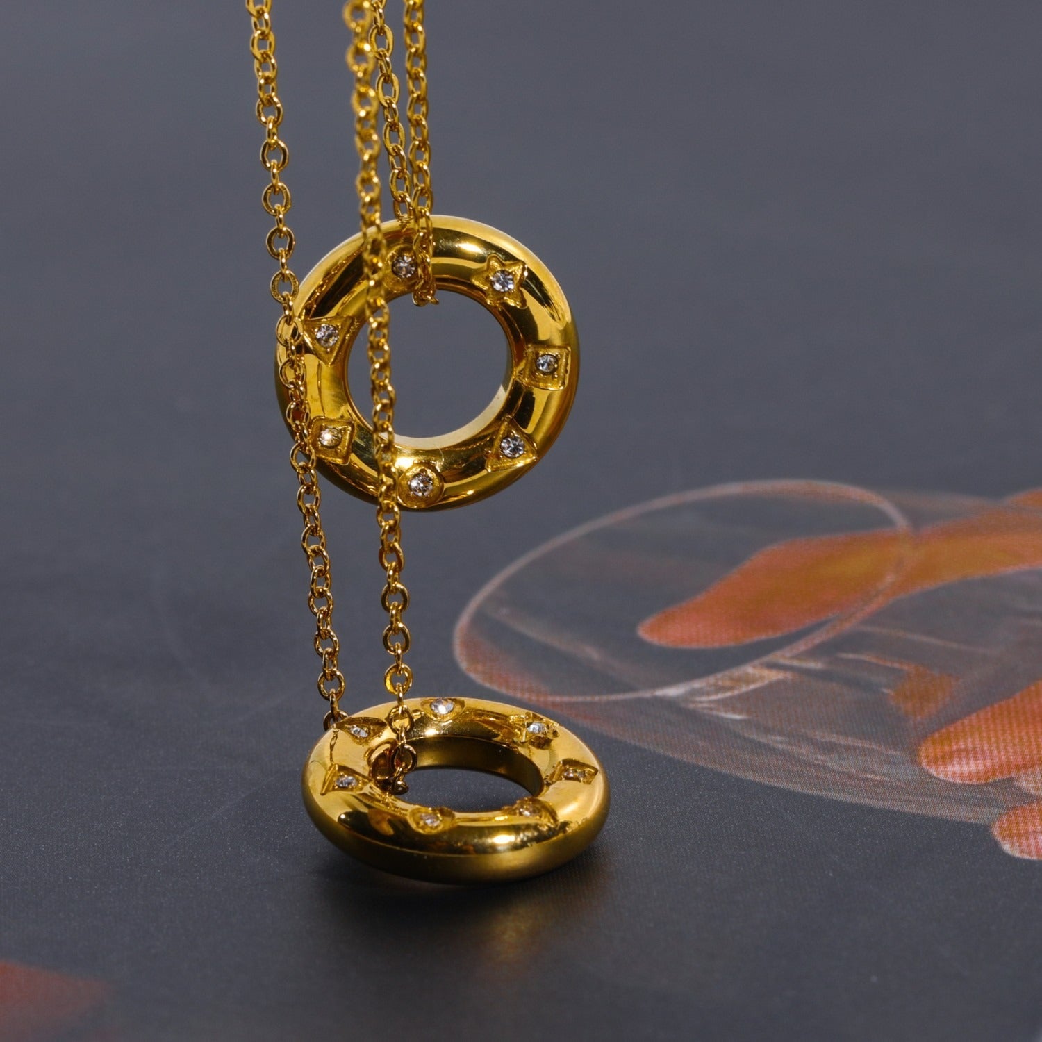 Carmen – Halskette aus Edelstahl mit Zirkon