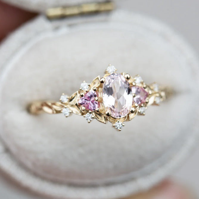 Coraline – Ring Krone Patina Rosa Verdigris